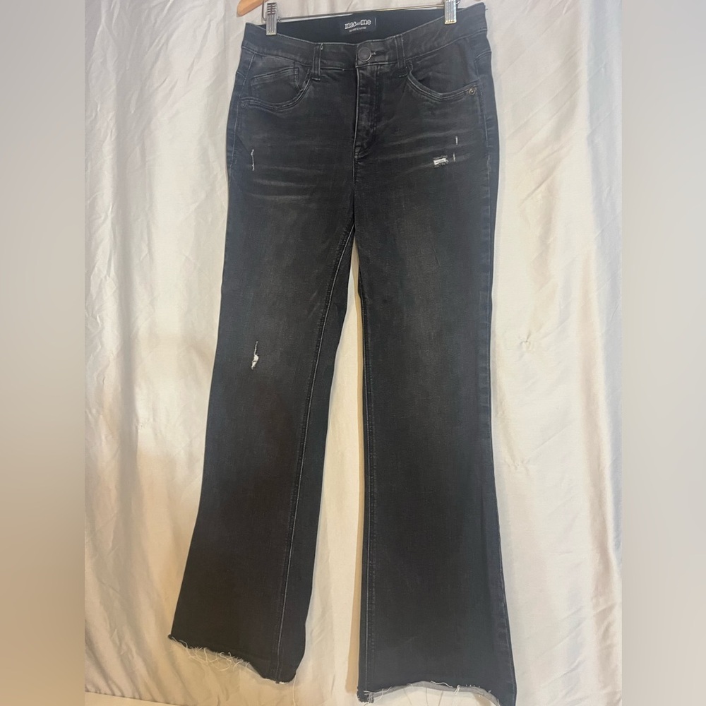 Mac and Me Black Wash Flare Jeans Women’s 6